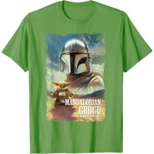 image:imageStar Wars The Mandalorian and Grogu Movie Classic Poster Art TShirtGrass Green