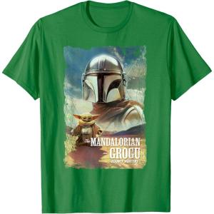 image:imageStar Wars The Mandalorian and Grogu Movie Classic Poster Art TShirtKelly Green