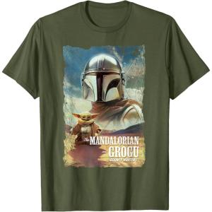 image:imageStar Wars The Mandalorian and Grogu Movie Classic Poster Art TShirtOlive Green