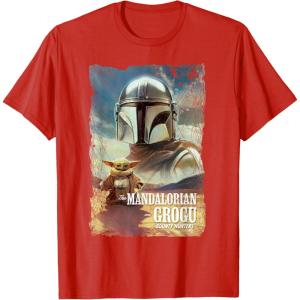 image:imageStar Wars The Mandalorian and Grogu Movie Classic Poster Art TShirtRed