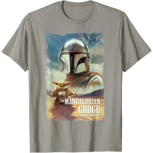 image:imageStar Wars The Mandalorian and Grogu Movie Classic Poster Art TShirtSlate Grey