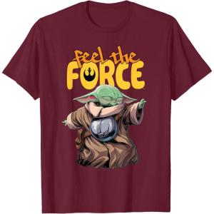 image:imageStar Wars The Mandalorian and Grogu Movie Feel the Force TShirtBurgundy