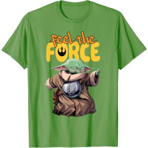 image:imageStar Wars The Mandalorian and Grogu Movie Feel the Force TShirtGrass Green