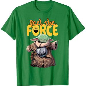 image:imageStar Wars The Mandalorian and Grogu Movie Feel the Force TShirtKelly Green