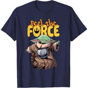 image:imageStar Wars The Mandalorian and Grogu Movie Feel the Force TShirtNavy Blue