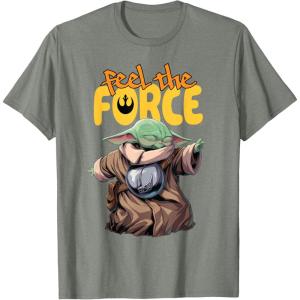 image:imageStar Wars The Mandalorian and Grogu Movie Feel the Force TShirtOlive Heather