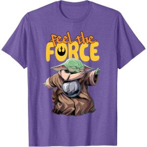 image:imageStar Wars The Mandalorian and Grogu Movie Feel the Force TShirtPurple Heather
