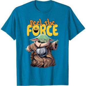 image:imageStar Wars The Mandalorian and Grogu Movie Feel the Force TShirtSapphire Blue
