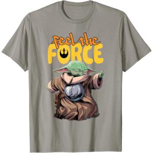 image:imageStar Wars The Mandalorian and Grogu Movie Feel the Force TShirtSlate Grey
