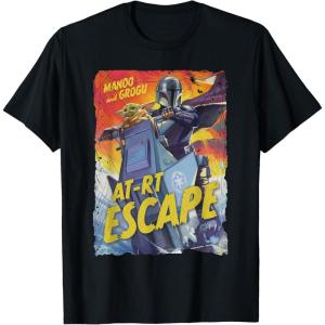 image:imageStar Wars The Mandalorian and Grogu Movie Mando ATRT Escape TShirtBlack