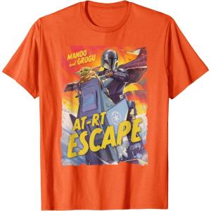 image:imageStar Wars The Mandalorian and Grogu Movie Mando ATRT Escape TShirtOrange