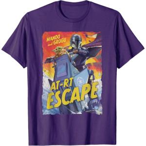 image:imageStar Wars The Mandalorian and Grogu Movie Mando ATRT Escape TShirtPurple