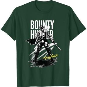 image:imageStar Wars The Mandalorian and Grogu Movie Play Nice TShirtDark Green