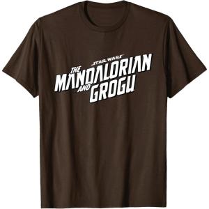 image:imageStar Wars The Mandalorian and Grogu Official BampW Movie Logo TShirtBrown