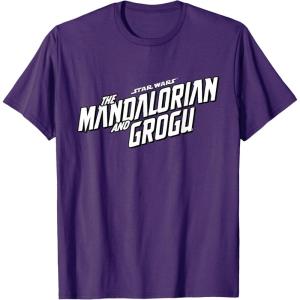 image:imageStar Wars The Mandalorian and Grogu Official BampW Movie Logo TShirtPurple