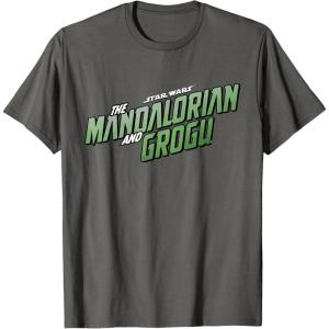 image:imageStar Wars The Mandalorian and Grogu Official Movie Logo TShirtAsphalt Grey