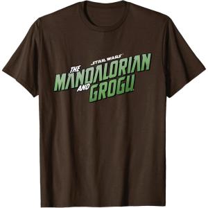 image:imageStar Wars The Mandalorian and Grogu Official Movie Logo TShirtBrown