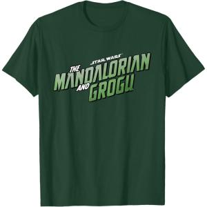 image:imageStar Wars The Mandalorian and Grogu Official Movie Logo TShirtDark Green