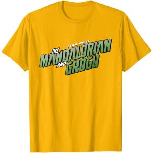 image:imageStar Wars The Mandalorian and Grogu Official Movie Logo TShirtGolden Yellow