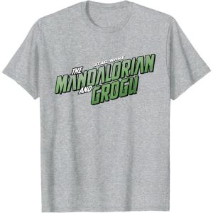 image:imageStar Wars The Mandalorian and Grogu Official Movie Logo TShirtHeather Grey