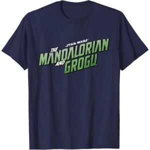 image:imageStar Wars The Mandalorian and Grogu Official Movie Logo TShirtNavy Blue