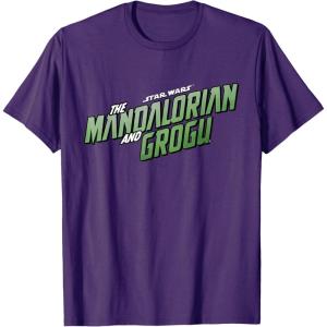 image:imageStar Wars The Mandalorian and Grogu Official Movie Logo TShirtPurple
