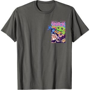 image:imageStar Wars The Mandalorian and Grogu Protect Attack Snack TShirtAsphalt Grey
