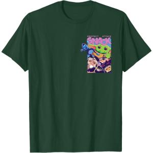 image:imageStar Wars The Mandalorian and Grogu Protect Attack Snack TShirtDark Green