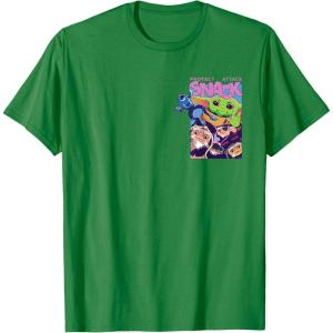 image:imageStar Wars The Mandalorian and Grogu Protect Attack Snack TShirtKelly Green