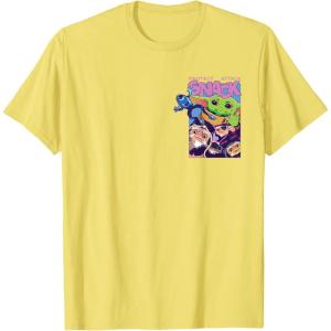 image:imageStar Wars The Mandalorian and Grogu Protect Attack Snack TShirtLemon Yellow