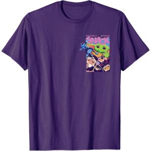 image:imageStar Wars The Mandalorian and Grogu Protect Attack Snack TShirtPurple
