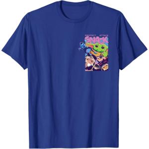 image:imageStar Wars The Mandalorian and Grogu Protect Attack Snack TShirtRoyal Blue