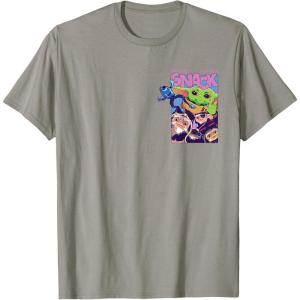 image:imageStar Wars The Mandalorian and Grogu Protect Attack Snack TShirtSlate Grey
