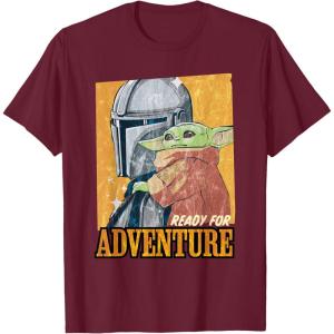 image:imageStar Wars The Mandalorian and Grogu Ready for Adventure TShirtBurgundy
