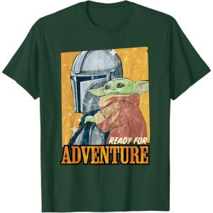 image:imageStar Wars The Mandalorian and Grogu Ready for Adventure TShirtDark Green