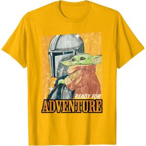 image:imageStar Wars The Mandalorian and Grogu Ready for Adventure TShirtGolden Yellow