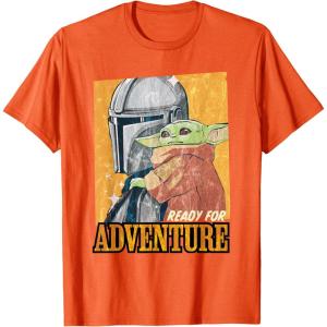 image:imageStar Wars The Mandalorian and Grogu Ready for Adventure TShirtOrange