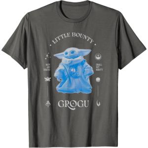 image:imageStar Wars The Mandalorian and Grogu Small But Mighty Blue TShirtAsphalt Grey