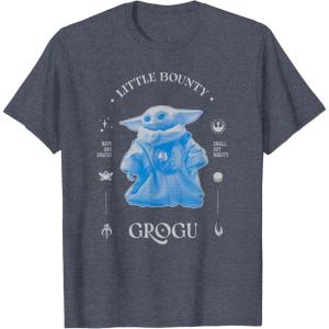 image:imageStar Wars The Mandalorian and Grogu Small But Mighty Blue TShirtHeather Blue