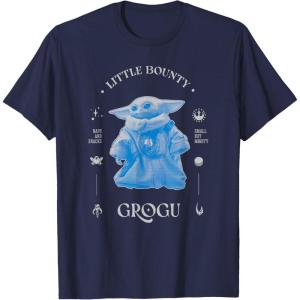 image:imageStar Wars The Mandalorian and Grogu Small But Mighty Blue TShirtNavy Blue