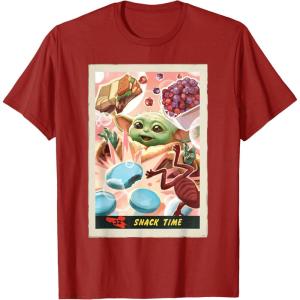 image:imageStar Wars The Mandalorian and Grogu Snack Time Card 32 TShirtCranberry Red