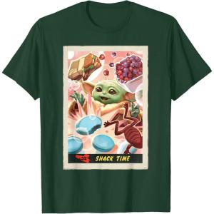 image:imageStar Wars The Mandalorian and Grogu Snack Time Card 32 TShirtDark Green