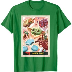 image:imageStar Wars The Mandalorian and Grogu Snack Time Card 32 TShirtKelly Green