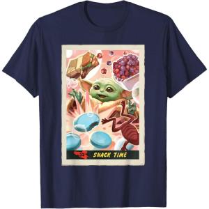 image:imageStar Wars The Mandalorian and Grogu Snack Time Card 32 TShirtNavy Blue