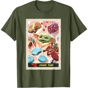 image:imageStar Wars The Mandalorian and Grogu Snack Time Card 32 TShirtOlive Green