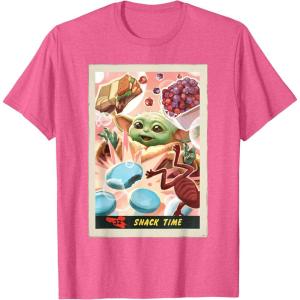 image:imageStar Wars The Mandalorian and Grogu Snack Time Card 32 TShirtPink Heather