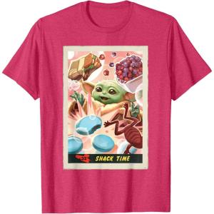 image:imageStar Wars The Mandalorian and Grogu Snack Time Card 32 TShirtRed Heather