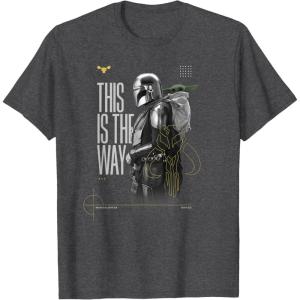 image:imageStar Wars The Mandalorian and Grogu This Is The Way Cool TShirtDark Heather Grey