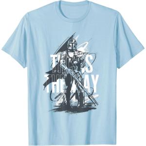image:imageStar Wars The Mandalorian and Grogu This Is The Way Grunge TShirtBaby Blue