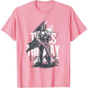 image:imageStar Wars The Mandalorian and Grogu This Is The Way Grunge TShirtPink